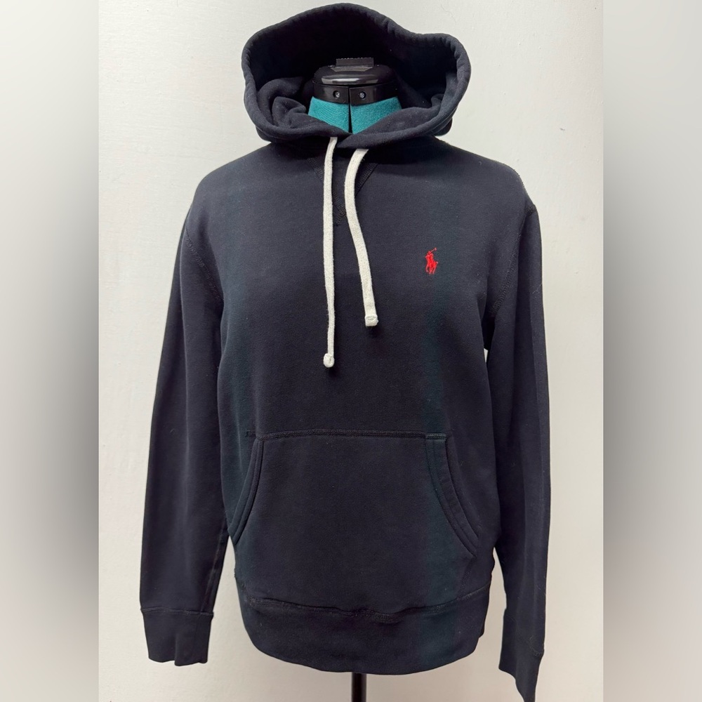 POLO Ralph Lauren Men’s Pullover Fleece Lined Hoodie Black Size SP